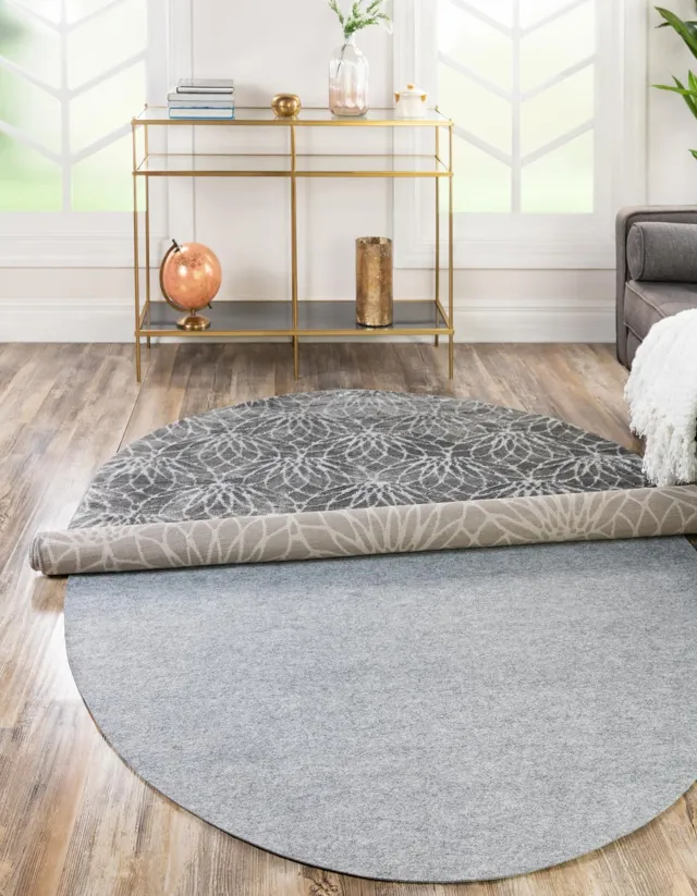 7' 10 x 9' 10 Everyday Performance Oval Area Rug Pad Floor Protection Pad for Under Rugs & Carpet Non-Slip Backing Soft Cushioned Mat - OVAL SHAPE