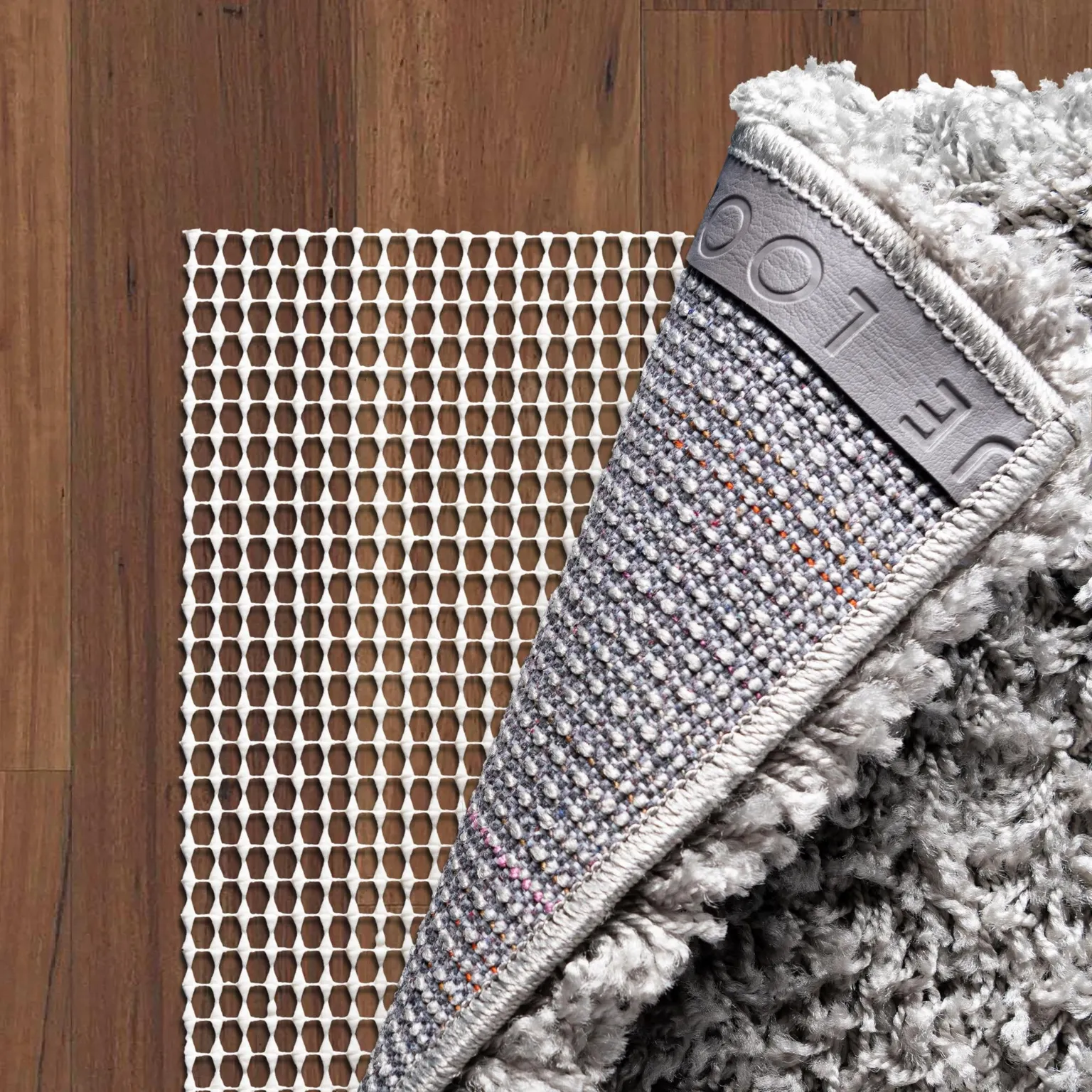 3' x 5' Non-Slip Oval Area Rug Pad Floor Protection Pad for Under Rugs & Carpet - OVAL SHAPE