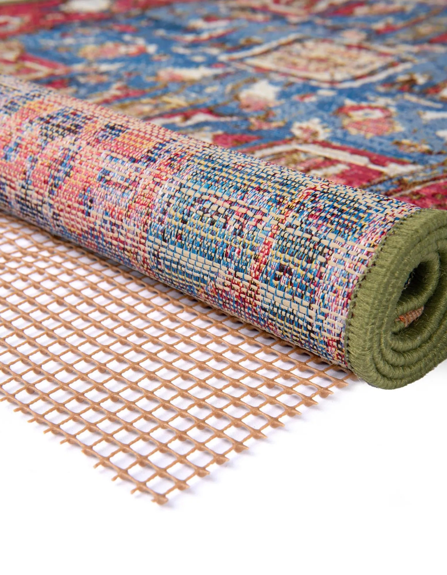 Brown 9' 10 x 13' Outdoor Rectangle Area Rug Pad Floor Protection Pad for Under Rugs & Carpet Weather Resistant for Patio, Deck, Terrace, Balcony, Porch